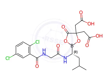 Chemical structure of Ixazomib Impurity 100