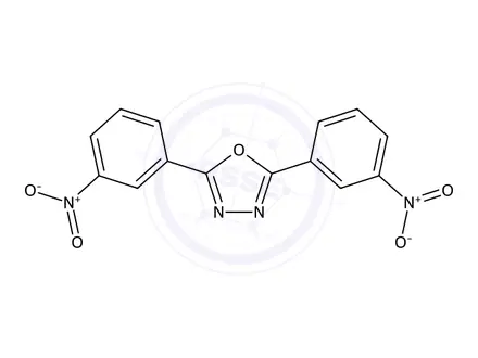 Chemical structure of 2,5-Bis(3-nitrophenyl)-1,3,4-oxadiazole