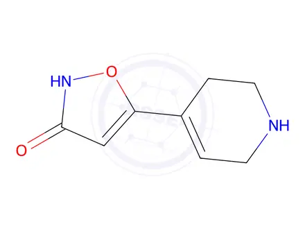 Chemical structure of 5-(1,2,3,6-Tetrahydropyridin-4-yl)isoxazol-3-ol