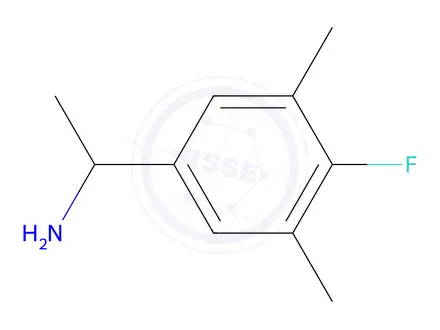Chemical structure of 1-(4-fluoro-3,5-dimethylphenyl)ethan-1-amine