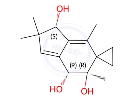 Chemical structure of dihydroilludin M