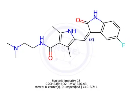 Chemical structure of N,N-Dimethyl Sunitinib