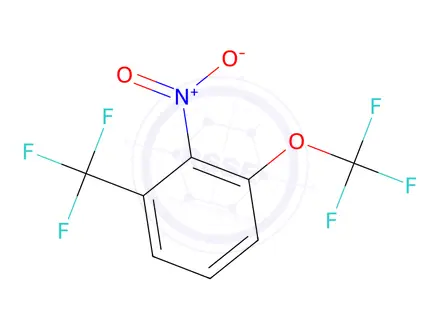 Chemical structure of 2-Nitro-1-(trifluoromethoxy)-3-(trifluoromethyl)benzene
