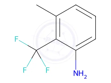 Chemical structure of 3-Methyl-2-(trifluoromethyl)aniline
