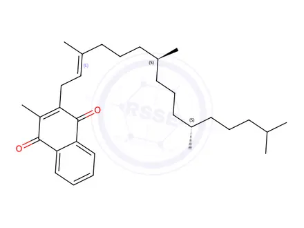 Chemical structure of Vitamin K1 (7S,11S,E) Isomer Impurity