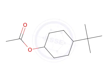 Chemical structure of Cyclohexanol, 4-(1,1-dimethylethyl)-, 1-acetate