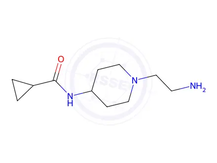 Chemical structure of n-(1-(2-Aminoethyl)piperidin-4-yl)cyclopropanecarboxamide