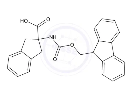 Chemical structure of Fmoc-2-aminoindane-2-carboxylic Acid