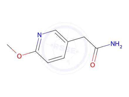 Chemical structure of 2-(6-Methoxypyridin-3-yl)acetamide