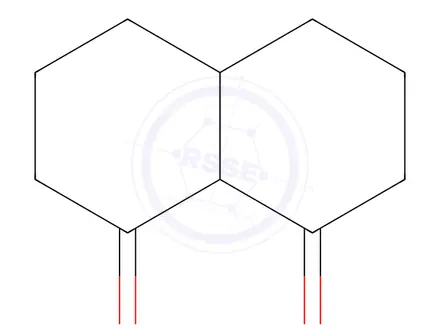 Chemical structure of decahydronaphthalene-1,8-dione