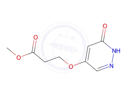 Chemical structure of Methyl 3-((6-oxo-1,6-dihydropyridazin-4-yl)oxy)propanoate