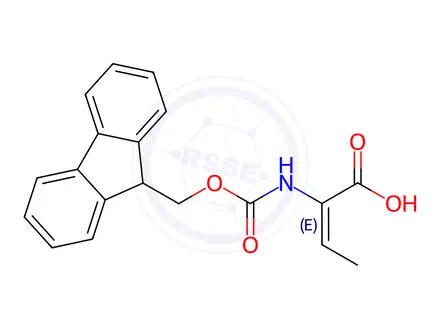 Chemical structure of FMOC-ALPHA,BETA-DEHYDRO-2-AMINOBUTYRIC ACID