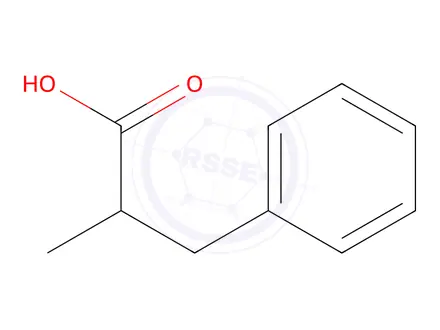 Chemical structure of alpha-methylhydrocinnamic acid