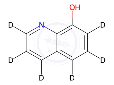 Chemical structure of 8-Hydroxyquinoline-d6