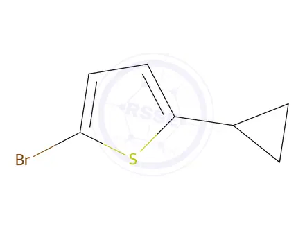 Chemical structure of 2-Bromo-5-cyclopropylthiophene
