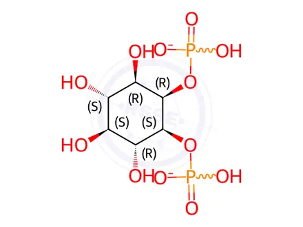 Chemical structure of D-myo-Inositol-1,2-diphosphate (sodium salt)