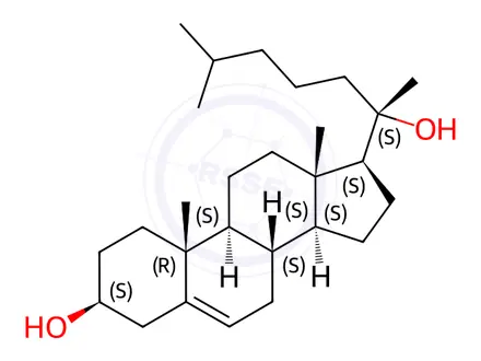Chemical structure of 20α-Hydroxycholesterol