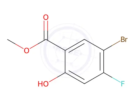 Chemical structure of 5-Bromo-4-Fluoro-2-Hydroxy-Benzoic Acid Methyl Ester