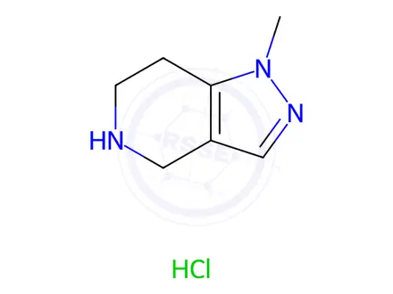 Chemical structure of 1-Methyl-4,5,6,7-tetrahydro-1H-pyrazolo[4,3-c]pyridine hydrochloride