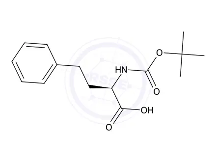 Chemical structure of Boc-D-Homophe-OH