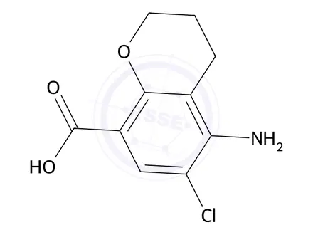 Chemical structure of 5-Amino-6-chlorochromane-8-carboxylic acid