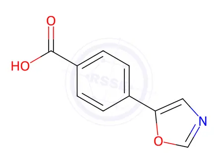 Chemical structure of 4-(1,3-Oxazol-5-yl)benzoic Acid