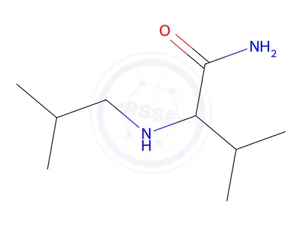 Chemical structure of 2-(Isobutylamino)-3-methylbutanamide