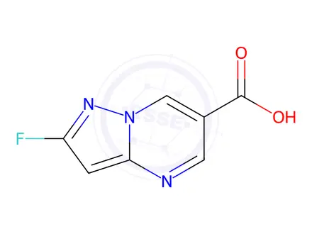Chemical structure of 2-Fluoropyrazolo[1,5-a]pyrimidine-6-carboxylic acid
