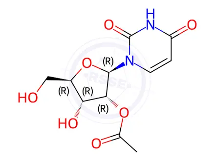 Chemical structure of 2`-O-Acetyluridine