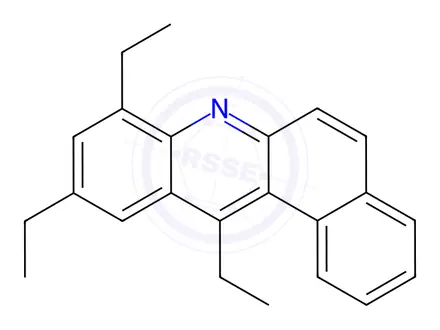 Chemical structure of 8,10,12-Triethylbenz[a]acridine