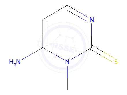 Chemical structure of 6-Amino-1-methylpyrimidine-2(1H)-thione