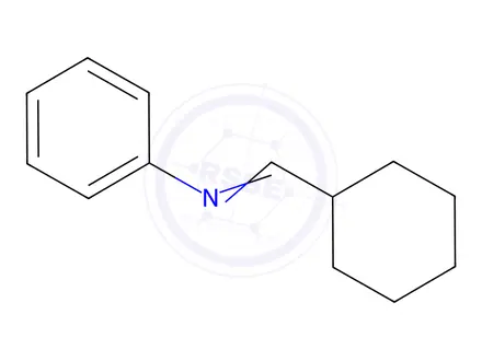 Chemical structure of N-(Cyclohexylmethylene)aniline