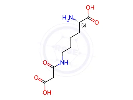 Chemical structure of N6-(2-Carboxyacetyl)-L-lysine