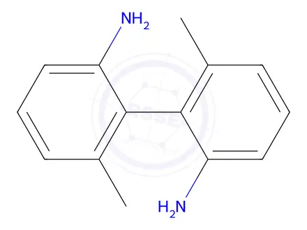 Chemical structure of 6,6'-Dimethyl-[1,1'-biphenyl]-2,2'-diamine