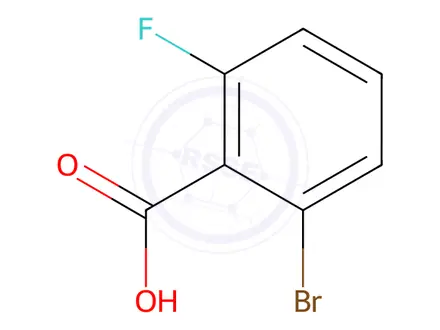 Chemical structure of 2-Bromo-6-fluorobenzoic acid