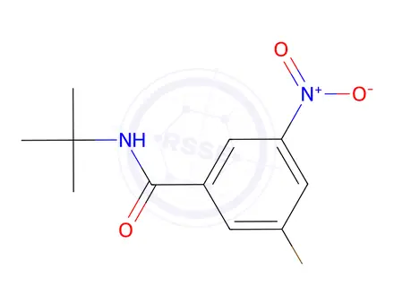 Chemical structure of 3-BRomo-n-tert-butyl-5-nitrobenzamide
