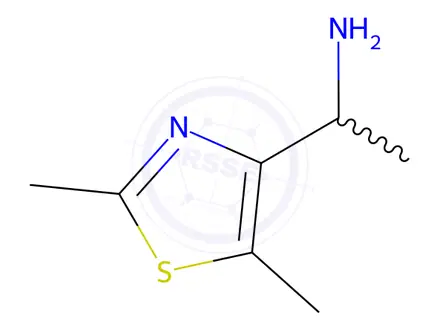 Chemical structure of 1-(2,5-DIMETHYL-1,3-THIAZOL-4-YL)ETHANAMINE