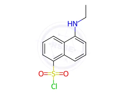 Chemical structure of 5-(Ethylamino)naphthalene-1-sulfonyl chloride