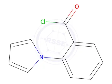 Chemical structure of Benzoyl chloride, 2-(1H-pyrrol-1-yl)-(9CI)