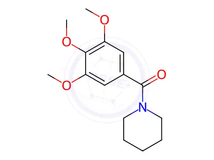 Chemical structure of 1-(3,4,5-Trimethoxybenzoyl)piperidine