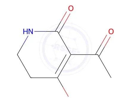 Chemical structure of 2,4-Piperidinedione, 3-(1-hydroxyethylidene)-(9CI)