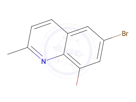 Chemical structure of 6-Bromo-2-methylquinolin-8-ol