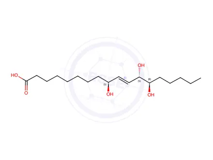 Chemical structure of (9S,12S,13R,E)-9,12,13-Trihydroxyoctadec-10-enoic Acid