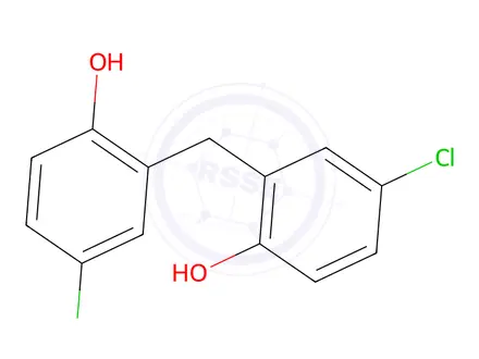Chemical structure of Dichlorophen