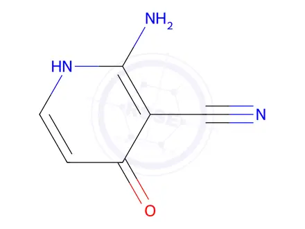 Chemical structure of 3-Pyridinecarbonitrile,2-amino-1,4-dihydro-4-oxo-(9CI)
