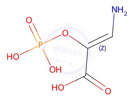 Chemical structure of 3-aminoenolpyruvate-2-phosphate