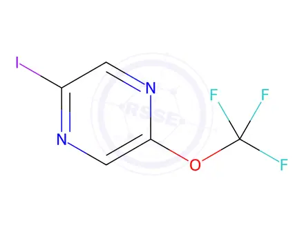 Chemical structure of 2-Iodo-5-(trifluoromethoxy)pyrazine