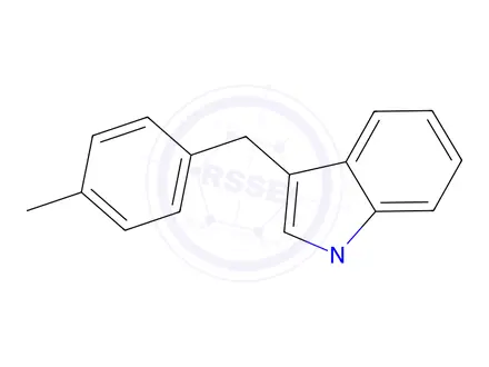 Chemical structure of 1-methyl-3-(4-methylbenzyl)-1H-indole