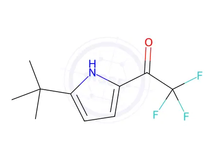 Chemical structure of Ethanone, 1-[5-(1,1-dimethylethyl)-1H-pyrrol-2-yl]-2,2,2-trifluoro-(9CI)