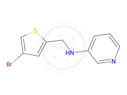 Chemical structure of N-((4-bromothiophen-2-yl)methyl)pyridin-3-amine